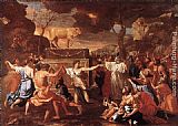 Golden Canvas Paintings - Adoration of the Golden Calf